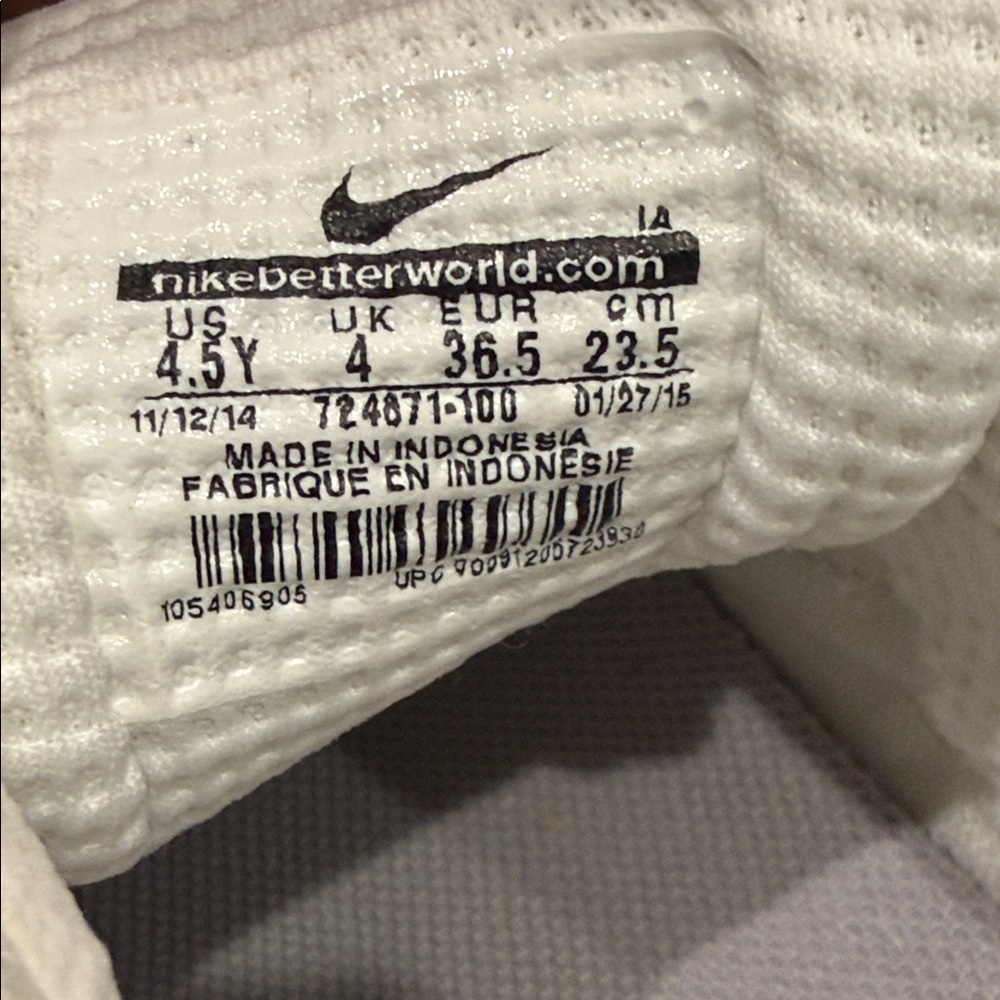 Nike Kids Air Max Metallic Silver Sneakers - Picture 4 of 4